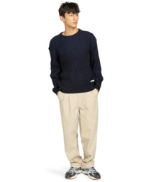 6 2Tone Rib Cr - Jersey de cuello redondo para hombre Azul ELYSW00130 Element