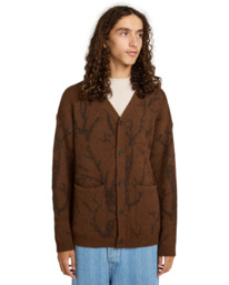 2 Bigfoot Cardigan - Jersey con botones para hombre Marron ELYSW00133 Element