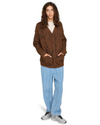 5 Bigfoot Cardigan - Jersey con botones para hombre Marron ELYSW00133 Element