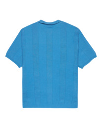 1 Stripe Textured - Polo pour Homme Bleu ELYSW00137 Element