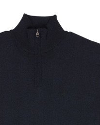 2 Icon Embroidery - Pull &agrave; zip pour Homme Bleu ELYSW00146 Element