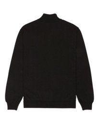 1 Icon Embroidery - Quarter Zip Jumper for Men Black ELYSW00146 Element