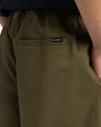 6 Chillin Classic 17" - Elastic Waist Walkshorts for Men Green ELYWS00133 Element