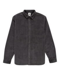 0 Tree Icon - Long Sleeve Corduroy Shirt for Men Black ELYWT00138 Element