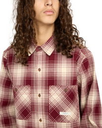 4 Hawthorne 2Pkt Heavyweight - Camisa de manga larga para hombre Rojo ELYWT00157 Element
