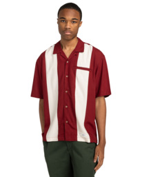 0 Bowling - Chemise à manches courtes pour Homme Rouge ELYWT00170 Element