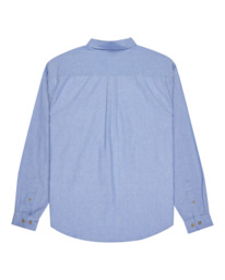 1 Button Down Regular Oxford - Langärmliges Hemd für Männer Blau ELYWT00182 Element