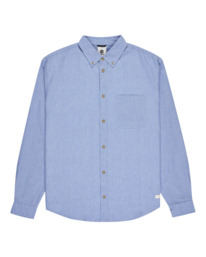 0 Button Down Regular Oxford - Langärmliges Hemd für Männer Blau ELYWT00182 Element