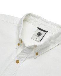 2 Button Down Regular Oxford - Long Sleeve Shirt for Men White ELYWT00182 Element
