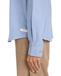 5 Button Down Regular Oxford - Langärmliges Hemd für Männer Blau ELYWT00182 Element