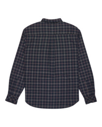 1 Button Down Regular Flannel - Long Sleeve Shirt for Men Blue ELYWT00183 Element