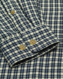6 Button Down Regular Flannel Bleu ELYWT00183 Element