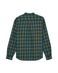 1 Button Down Regular Flannel Green ELYWT00183 Element