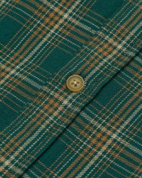 4 Button Down Regular Flannel Green ELYWT00183 Element