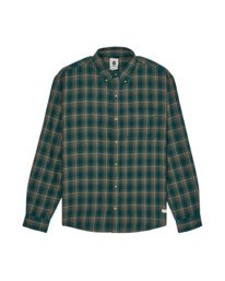 0 Button Down Regular Flannel Green ELYWT00183 Element
