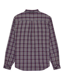 1 Button Down Regular Flannel - Langärmliges Hemd für Männer Schwarz ELYWT00183 Element