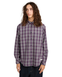 2 Button Down Regular Flannel - Langärmliges Hemd für Männer Schwarz ELYWT00183 Element