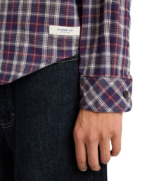 4 Button Down Regular Flannel - Langärmliges Hemd für Männer Schwarz ELYWT00183 Element