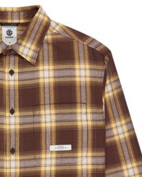 2 All Season 1Pkt Lightweight - Camisa de manga comprida para homem Marrom ELYWT00185 Element
