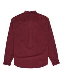 1 Button Down Regular Corduroy - Chemise en velours côtelé pour Homme Rouge ELYWT00187 Element