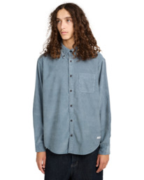 2 Button Down Regular Corduroy - Chemise en velours côtelé pour Homme Bleu ELYWT00187 Element