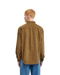 9 Button Down Regular Corduroy Braun ELYWT00187 Element