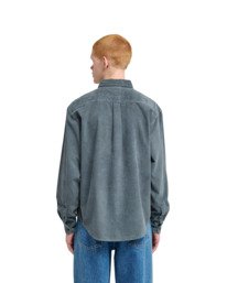 9 Button Down Regular Corduroy Gris ELYWT00187 Element