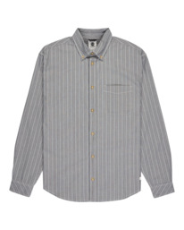 0 Button Down Regular Chambray - Long Sleeve Shirt for Men Blue ELYWT00192 Element