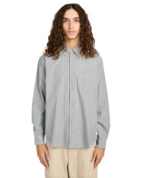 2 Button Down Regular Chambray - Long Sleeve Shirt for Men Blue ELYWT00192 Element