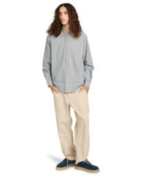 6 Button Down Regular Chambray - Long Sleeve Shirt for Men Blue ELYWT00192 Element