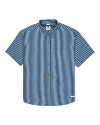 0 Regular Button Down - Short Sleeve Shirt for Men Blue ELYWT00196 Element