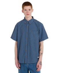 2 Regular Button Down - Short Sleeve Shirt for Men Blue ELYWT00196 Element