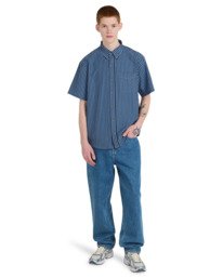 5 Regular Button Down - Short Sleeve Shirt for Men Blue ELYWT00196 Element