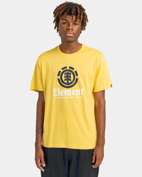 2 Vertical - T-Shirt for Men Yellow ELYZT00152 Element