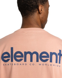 4 Simple Logo - Camiseta de manga corta para Hombre Rosa ELYZT00495 Element