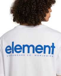 4 Simple Logo - Camiseta de manga corta para Hombre Blanco ELYZT00495 Element