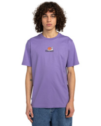 2 New World - Short Sleeves T-Shirt for Men Purple ELYZT00511 Element