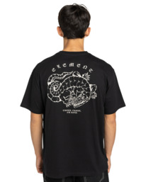 7 Aligator - Short Sleeve T-Shirt for Men Blue ELYZT00562 Element