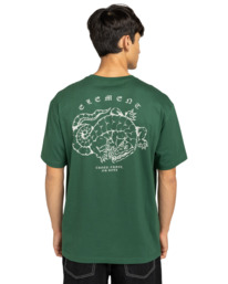 7 Aligator - Short Sleeve T-Shirt for Men Green ELYZT00562 Element