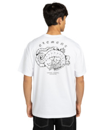 7 Aligator - Short Sleeve T-Shirt for Men White ELYZT00562 Element