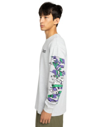 3 Rolling Dead - Long Sleeve T-Shirt for Men Gray ELYZT00563 Element