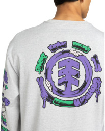 5 Rolling Dead - Long Sleeve T-Shirt for Men Gray ELYZT00563 Element