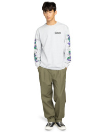 6 Rolling Dead - Long Sleeve T-Shirt for Men Gray ELYZT00563 Element