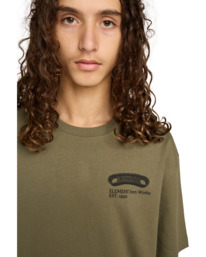 4 Iron Works - T-shirt met korte mouwen voor Heren Green ELYZT00565 Element