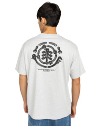 7 Iron Works - T-shirt met korte mouwen voor Heren Gray ELYZT00565 Element