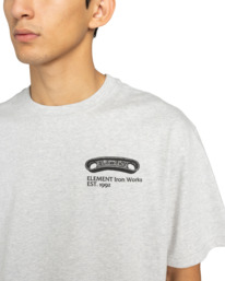 4 Iron Works - T-shirt met korte mouwen voor Heren Gray ELYZT00565 Element