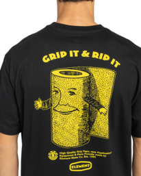 5 Grip It - Short Sleeve T-Shirt for Men Blue ELYZT00567 Element