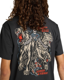 5 Timber Guard Dogs - T-shirt de manga curta para Homem Preto ELYZT00572 Element