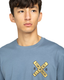 4 Timber Freight Train - T-shirt de manga curta para Homem Azul ELYZT00573 Element