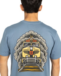 5 Timber Freight Train - T-shirt de manga curta para Homem Azul ELYZT00573 Element